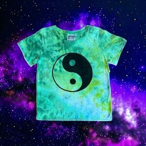 Jungmaven Organic Cotton + Hemp Reiki Infused Yin Yang Tie Dye T Shirt S